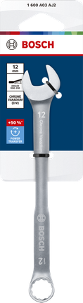 Kunci kombinasi Bosch 12 mm krom vanadium.